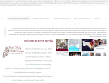 Tablet Screenshot of birthfreely.com